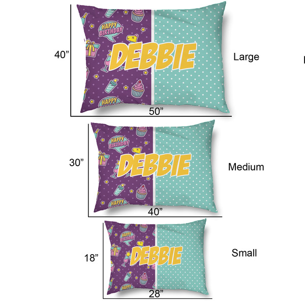 Pinata Birthday Outdoor Dog Beds - SIZE CHART