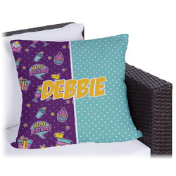 Pinata Birthday Outdoor Pillow (Personalized)