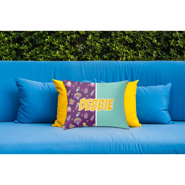 Pinata Birthday Outdoor Throw Pillow  - LIFESTYLE (Rectangular - 20x14)