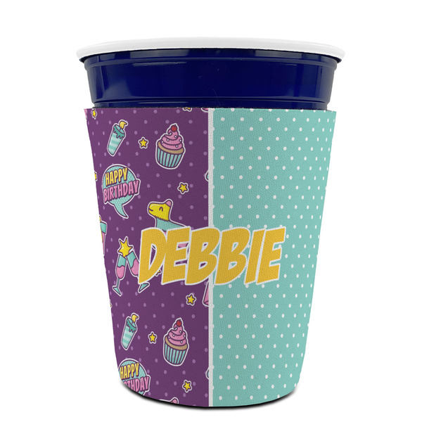Pinata Birthday Party Cup Sleeves - without bottom - FRONT (on cup)