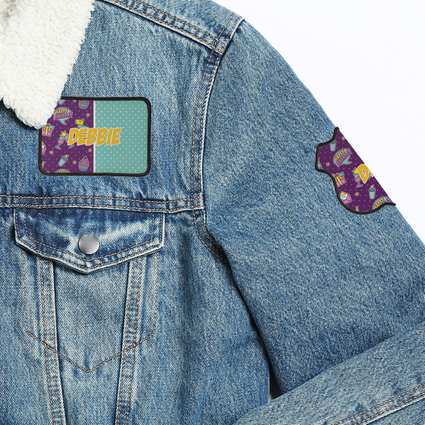 Pinata Birthday Patches Lifestyle Jean Jacket Detail