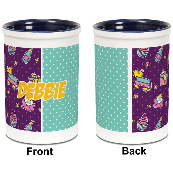 Pinata Birthday Pencil Holder - Blue - approval