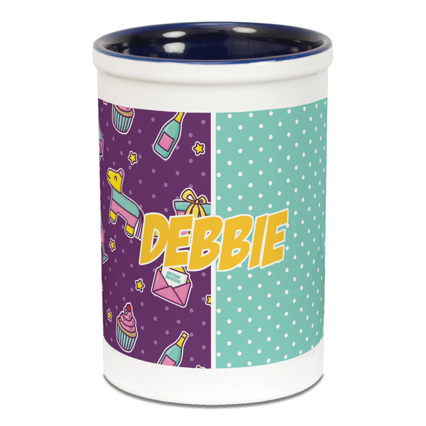 Pinata Birthday Pencil Holder - Blue