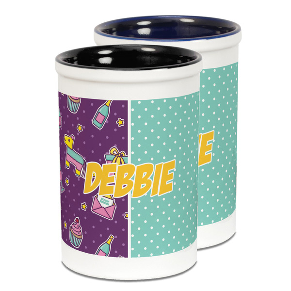 Custom Pinata Birthday Ceramic Pencil Holder - Large