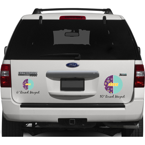 Pinata Birthday Personalized Car Magnets on Ford Explorer