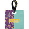 Pinata Birthday Plastic Luggage Tag - Square w/ Name or Text