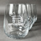 Pinata Birthday Stemless Wine Glasses (Set of 4) (Personalized)