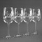 Pinata Birthday Personalized Wine Glasses (Set of 4)