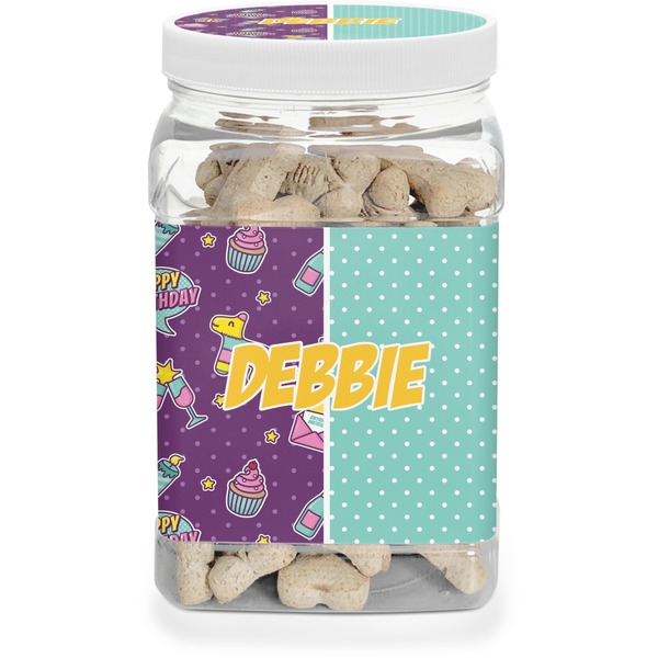Custom Pinata Birthday Dog Treat Jar (Personalized)