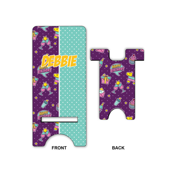 Pinata Birthday Phone Stand - Front & Back