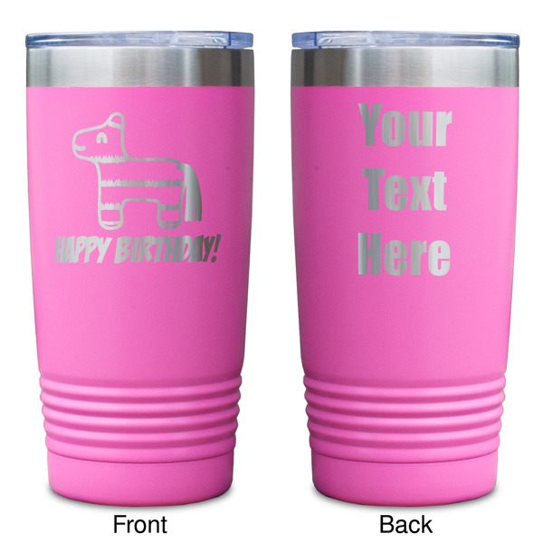 Pinata Birthday Pink Polar Camel Tumbler - 20oz - Double Sided - Approval