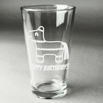 Pinata Birthday Pint Glass - Engraved (Personalized)