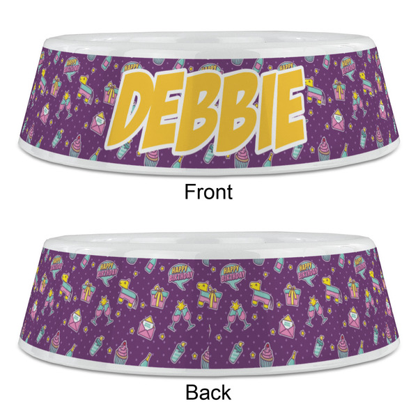 Pinata Birthday Plastic Pet Bowls - Large - APPROVAL