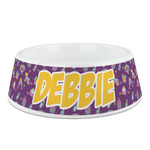 Pinata Birthday Plastic Dog Bowl - Medium (Personalized)