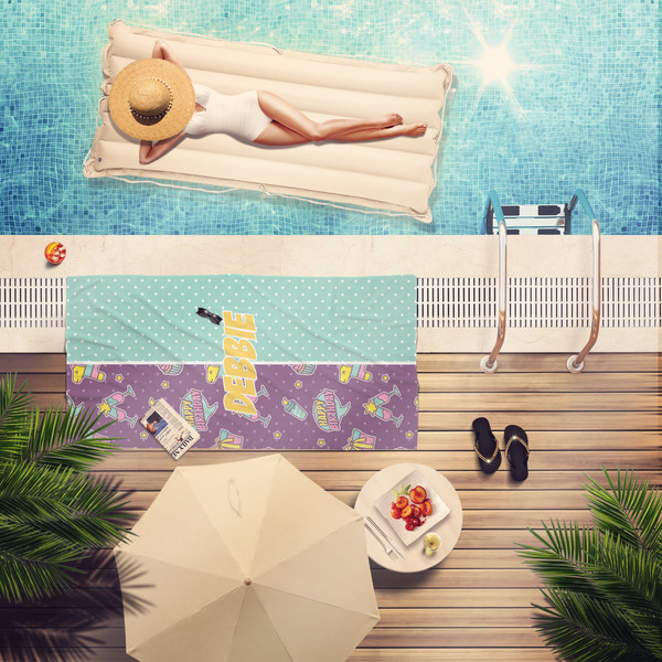 Pinata Birthday Pool Towel Lifestyle