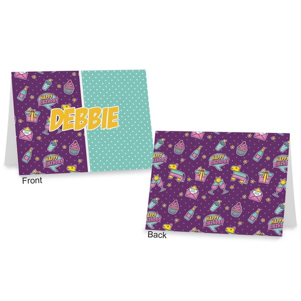 Pinata Birthday Postcard - Front and Back