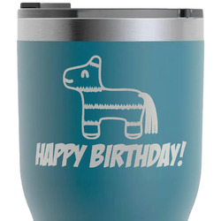 Pinata Birthday RTIC Tumbler - Dark Teal - Laser Engraved - Single-Sided (Personalized)
