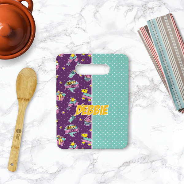 Pinata Birthday Rectangle Trivet with Handle - LIFESTYLE