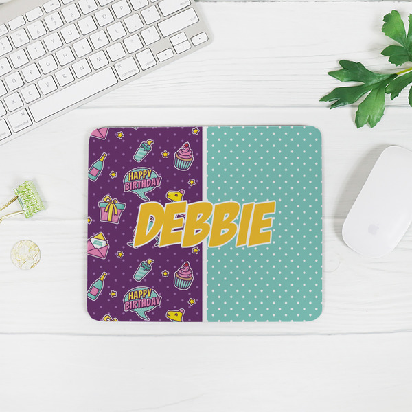 Pinata Birthday Rectangular Mouse Pad - LIFESTYLE 2