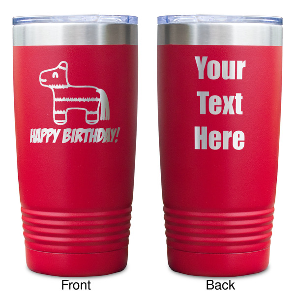 Pinata Birthday Red Polar Camel Tumbler - 20oz - Double Sided - Approval