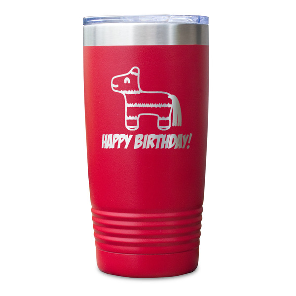 Pinata Birthday Red Polar Camel Tumbler - 20oz - Single Sided - Approval