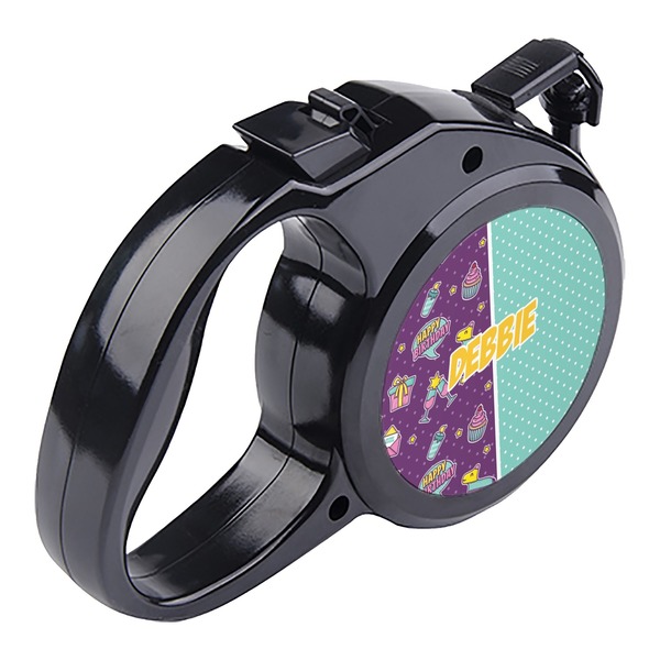 Pinata Birthday Retractable Dog Leash - Angle