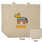 Pinata Birthday Reusable Cotton Grocery Bag - Front & Back View