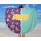 Pinata Birthday Round Beach Towel - In Use
