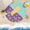 Pinata Birthday Round Beach Towel Lifestyle