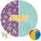 Pinata Birthday Round Beach Towel (Personalized)