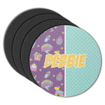 Pinata Birthday Round Rubber Backed Coasters - Set of 4 (Personalized)