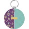 Pinata Birthday Round Plastic Keychain (Personalized)