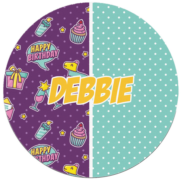 Pinata Birthday Round Mousepad - APPROVAL
