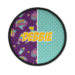 Pinata Birthday Iron On Round Patch w/ Name or Text