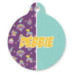 Pinata Birthday Round Pet ID Tag (Personalized)