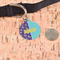 Pinata Birthday Round Pet ID Tag - Large - In Context
