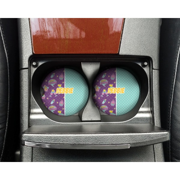 Pinata Birthday Sandstone Car Coaster - In Cup Holder