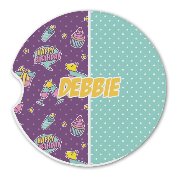 Pinata Birthday Sandstone Car Coaster - Single