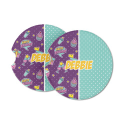 Pinata Birthday Sandstone Car Coasters (Personalized)