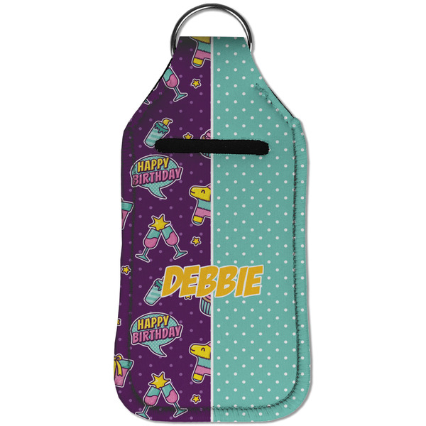 Pinata Birthday Sanitizer Holder Keychain - Large (Front)