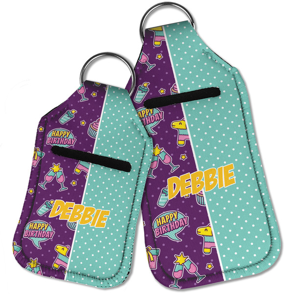 Pinata Birthday Sanitizer Holder Keychain - Parent Main