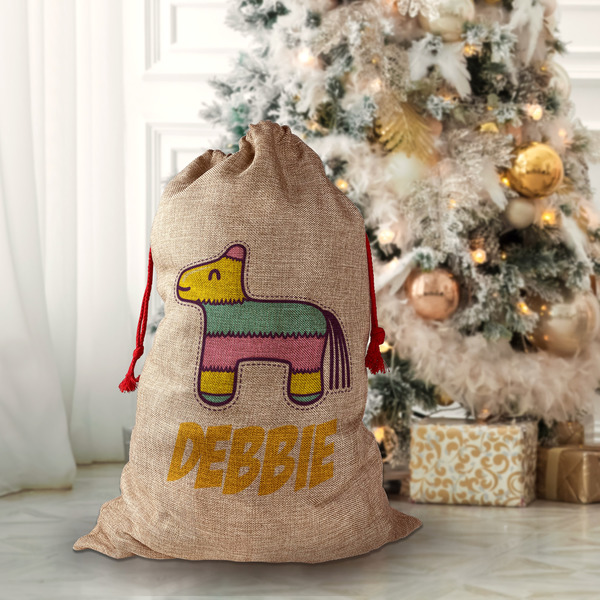 Pinata Birthday Santa Bag - Lifestyle