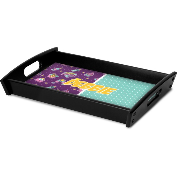 Pinata Birthday Serving Tray Black - Corner