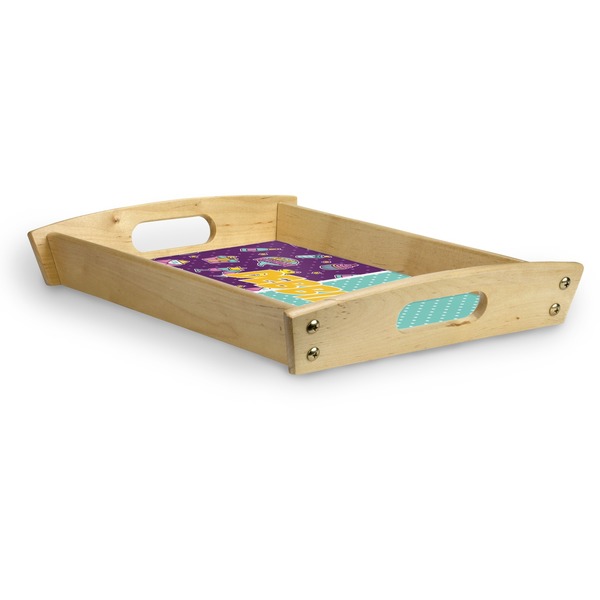 Pinata Birthday Serving Tray Wood Small - Corner