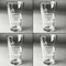Pinata Birthday Set of Four Engraved Beer Glasses - Individual View