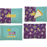 Pinata Birthday Set of 4 Glass Rectangular Appetizer / Dessert Plate (Personalized)