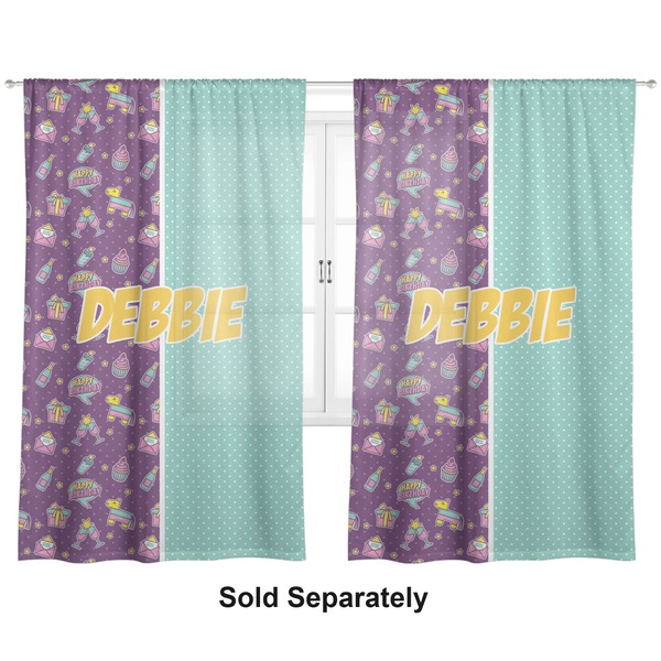 Pinata Birthday Sheer Curtains