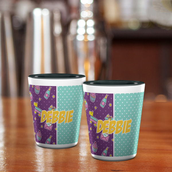 Pinata Birthday Shot Glass - Two Tone - LIFESTYLE