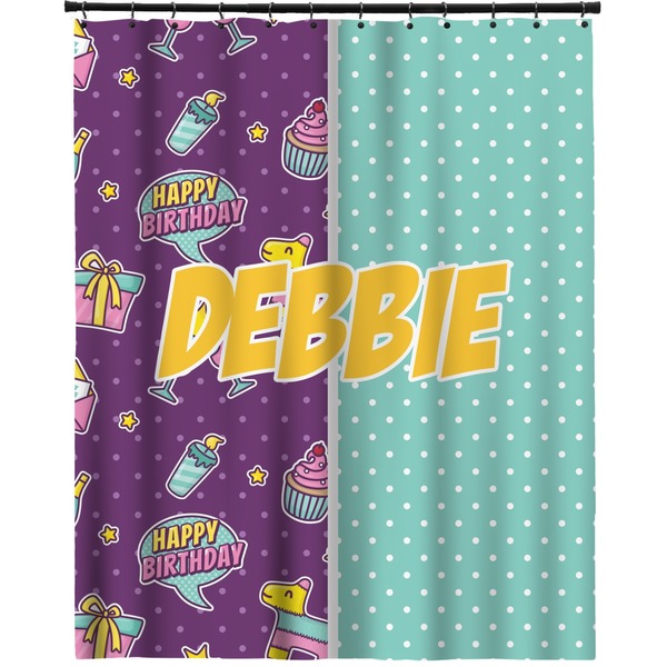 Custom Pinata Birthday Extra Long Shower Curtain - 70"x84" (Personalized)