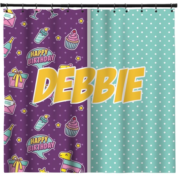 Custom Pinata Birthday Shower Curtain (Personalized)
